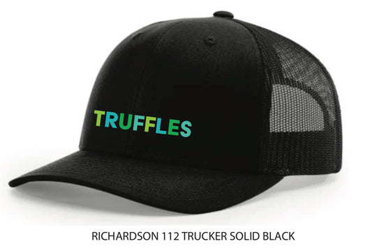 Truffles Trucker Hat-Solid Black